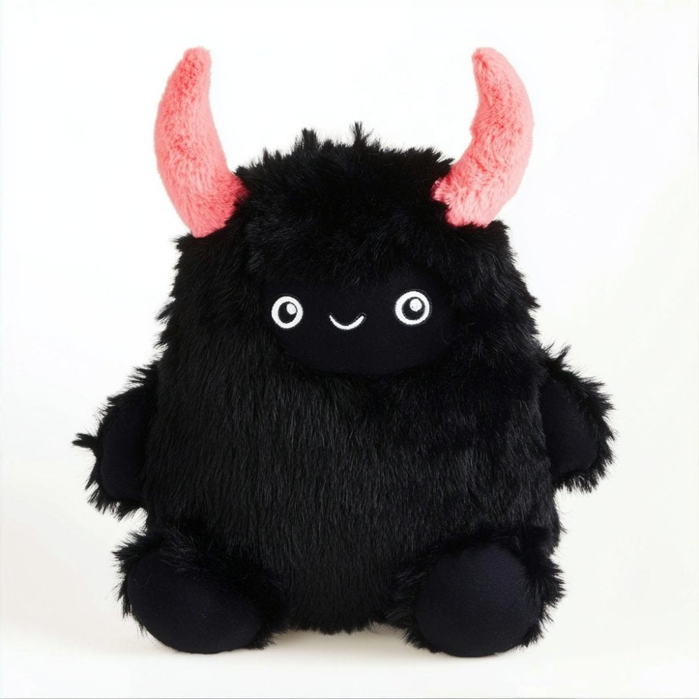 Cute Emo Black Little Yeti Monster Plush