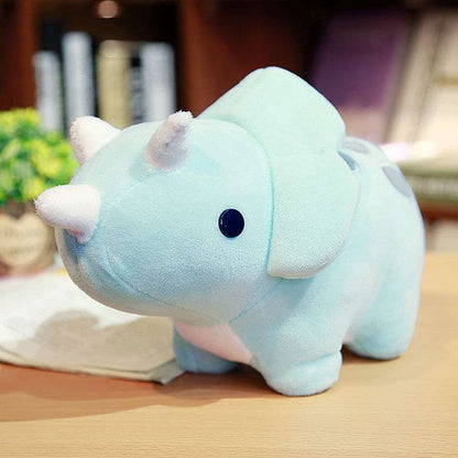 Lake Blue Triceratops Dinosaur Plush