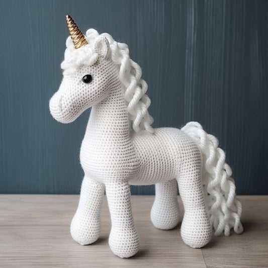 Elegant and Charming White Unicorn Stuffed Animal