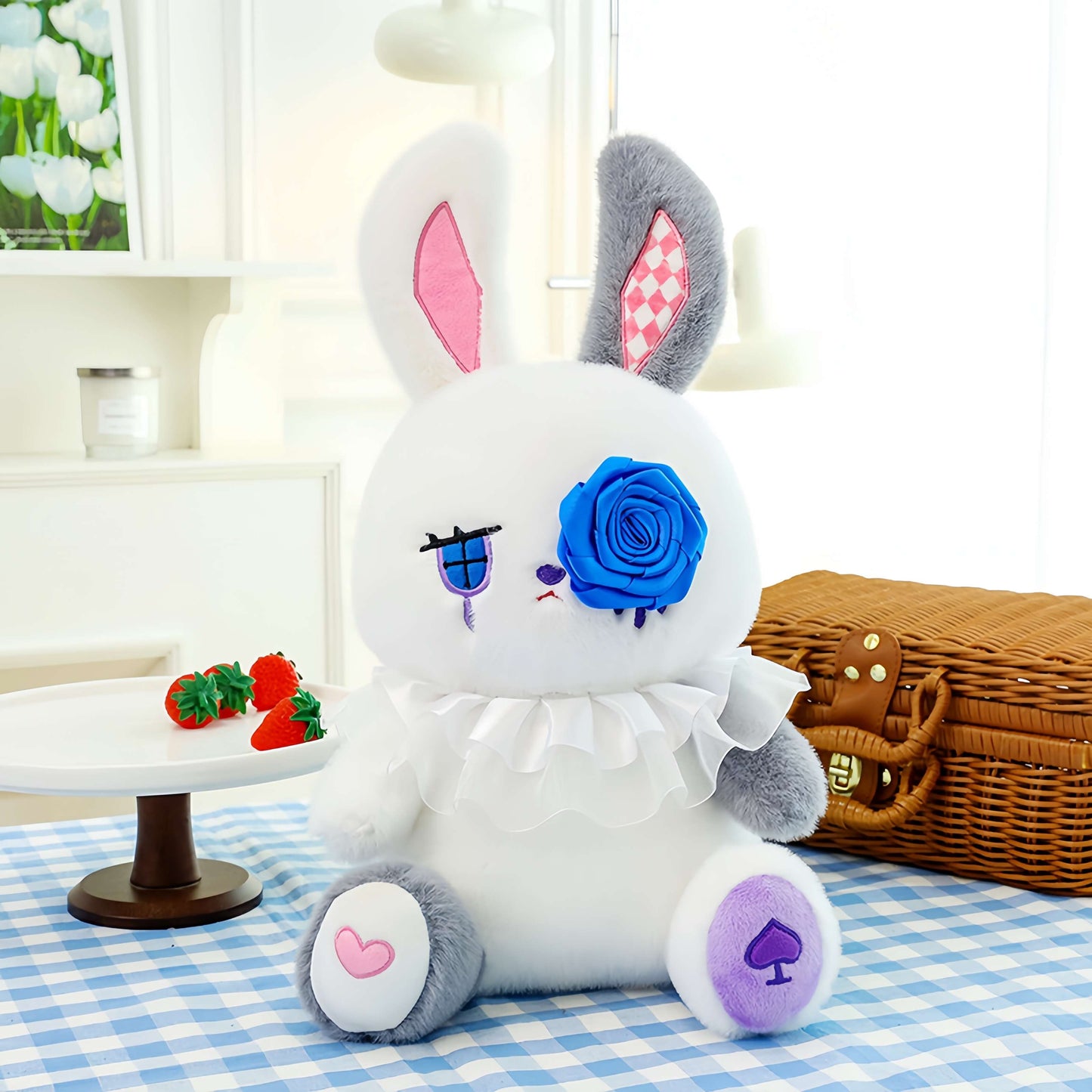 Emo Colourful Bunny Plush