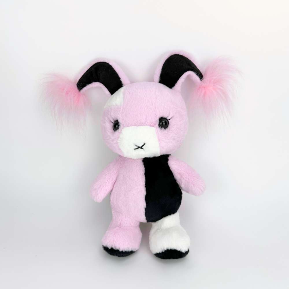 Emo Kawaii Black and Pink Bunny Plush – PlushThis| Plushies & Stuffed ...