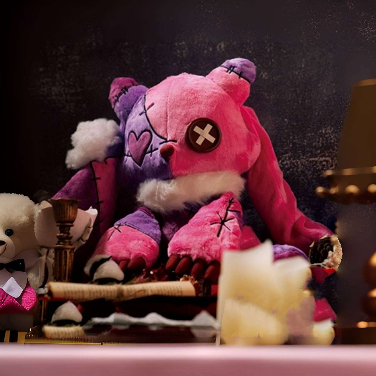 Emo Pink Bunny Foxy Plush - PlushThis| Plushies & Stuffed Animals