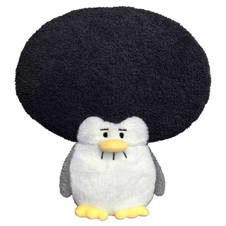 Exploding Head Kawaii Penguin Pillow - PlushThis