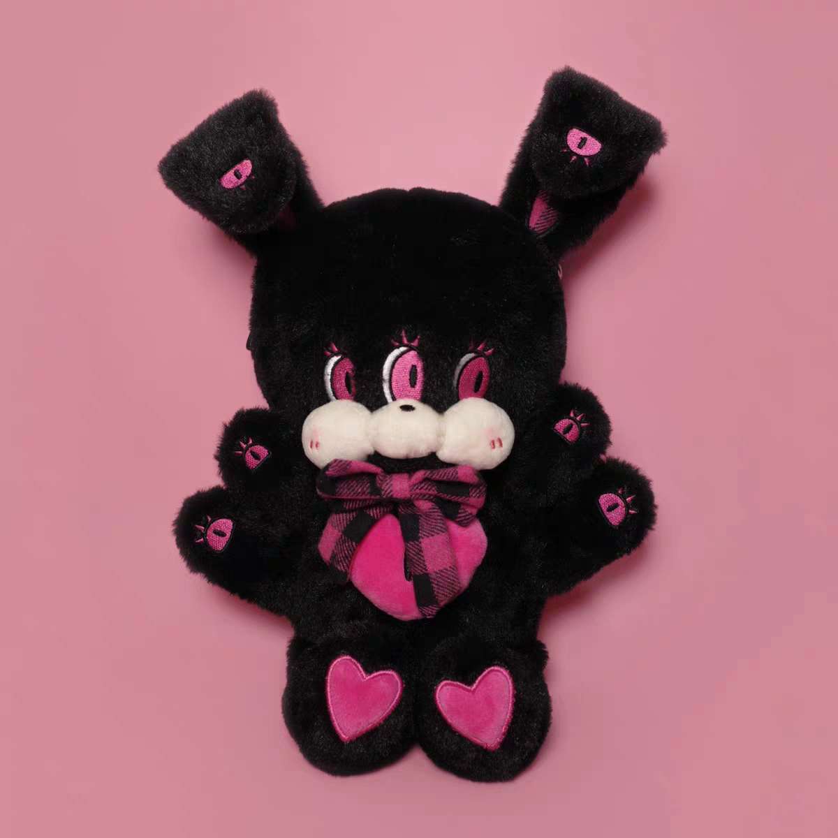 Goth Black Bunny Plush - PlushThis| Plushies & Stuffed Animals