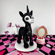 Goth Skeleton Unicorn Stuffed Toy