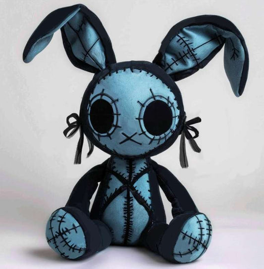 Goth Voodoo Blue Bunny Plush