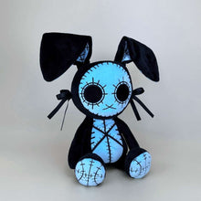 Goth Voodoo Blue Bunny Plush