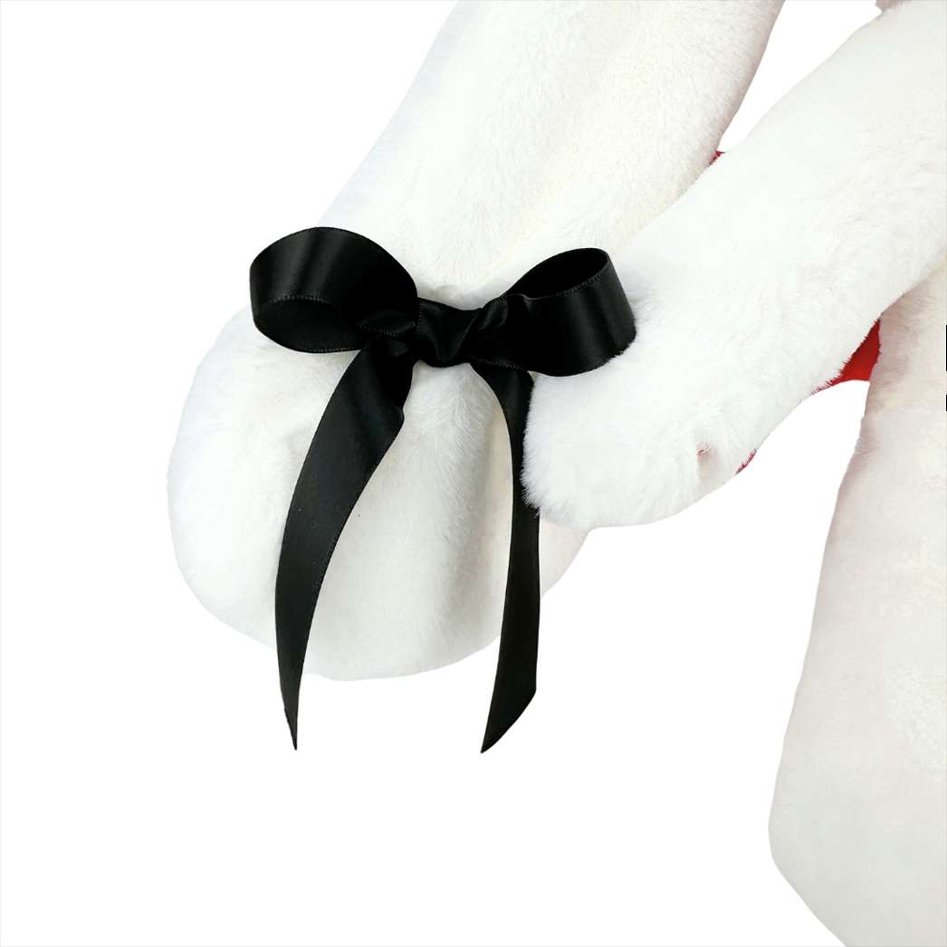 Goth White Bunny Plush
