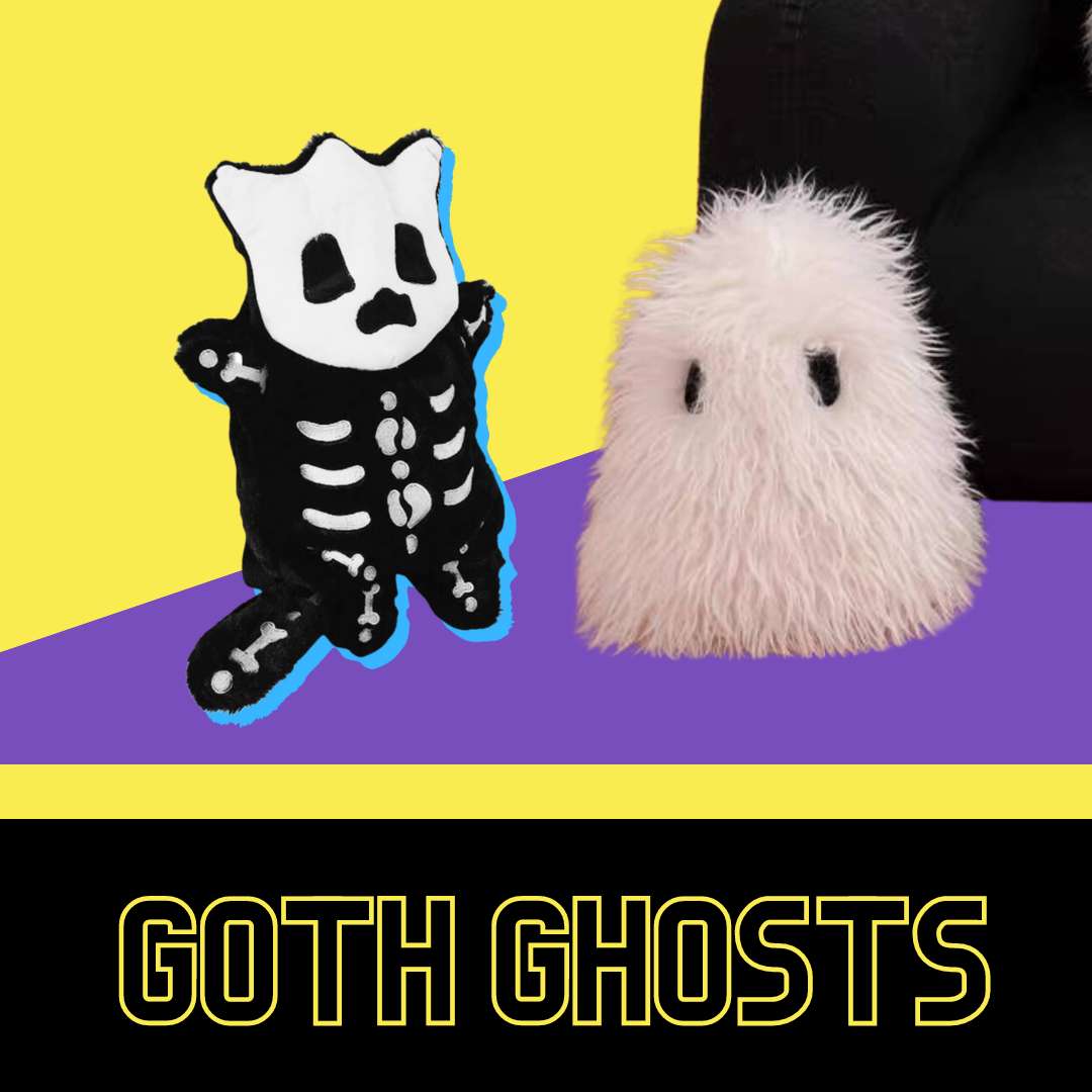 Goth ghost plush