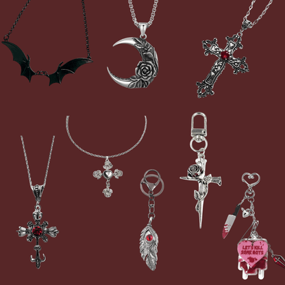 Gothic Collection necklace, keychain