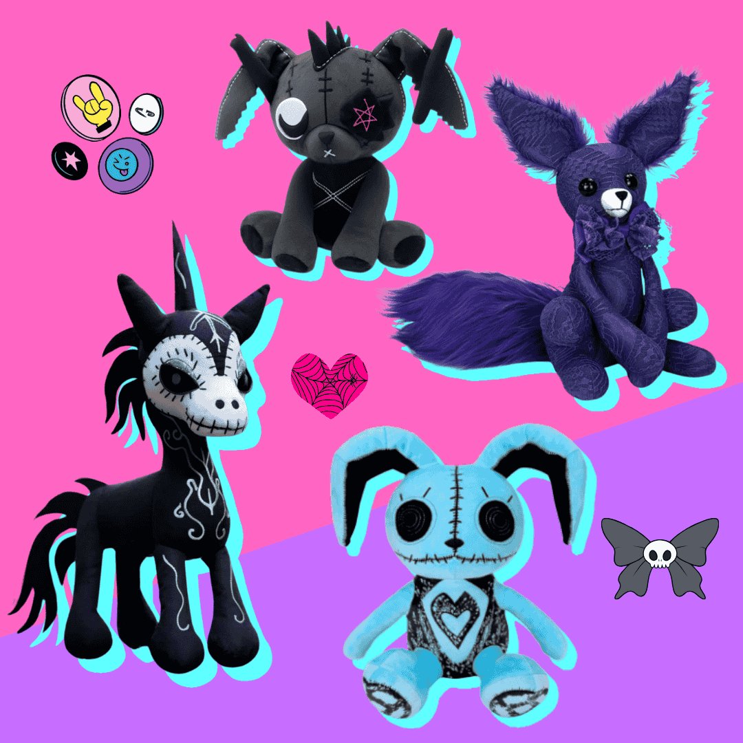 PlushThis Goth Plush Subscription Box PlushThis Goth Plush Subscription Box