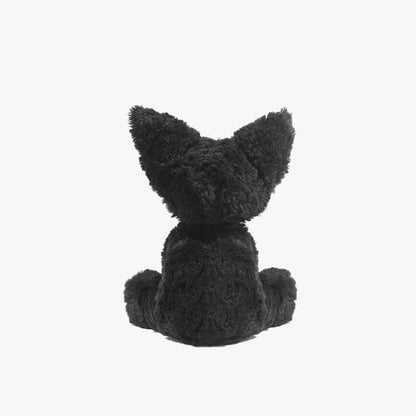 Gothic Elegant black Cat Stuffed Animal