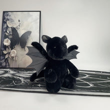 Gothic Style Black Plush Dragon