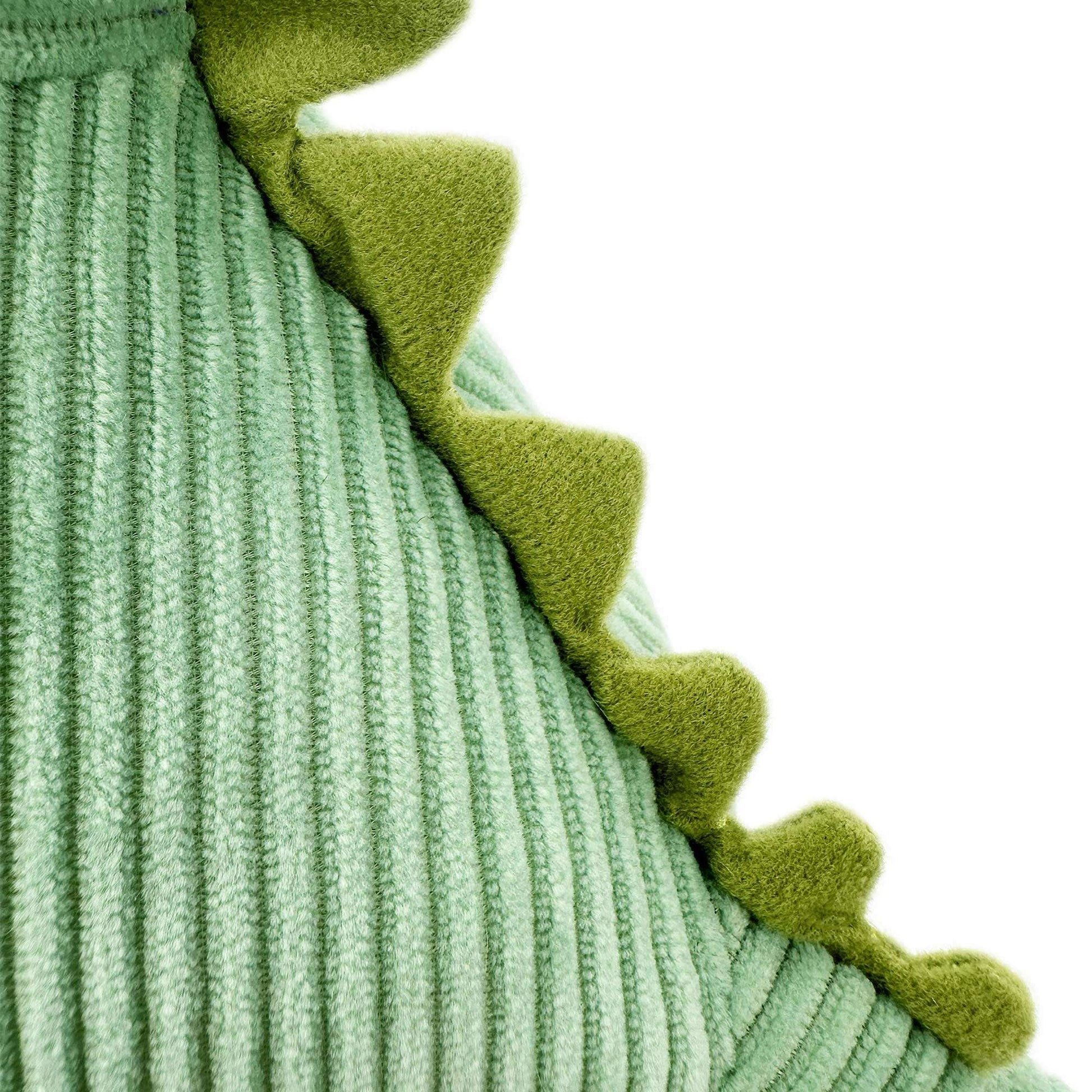 Green crocodile plush toy with spine
