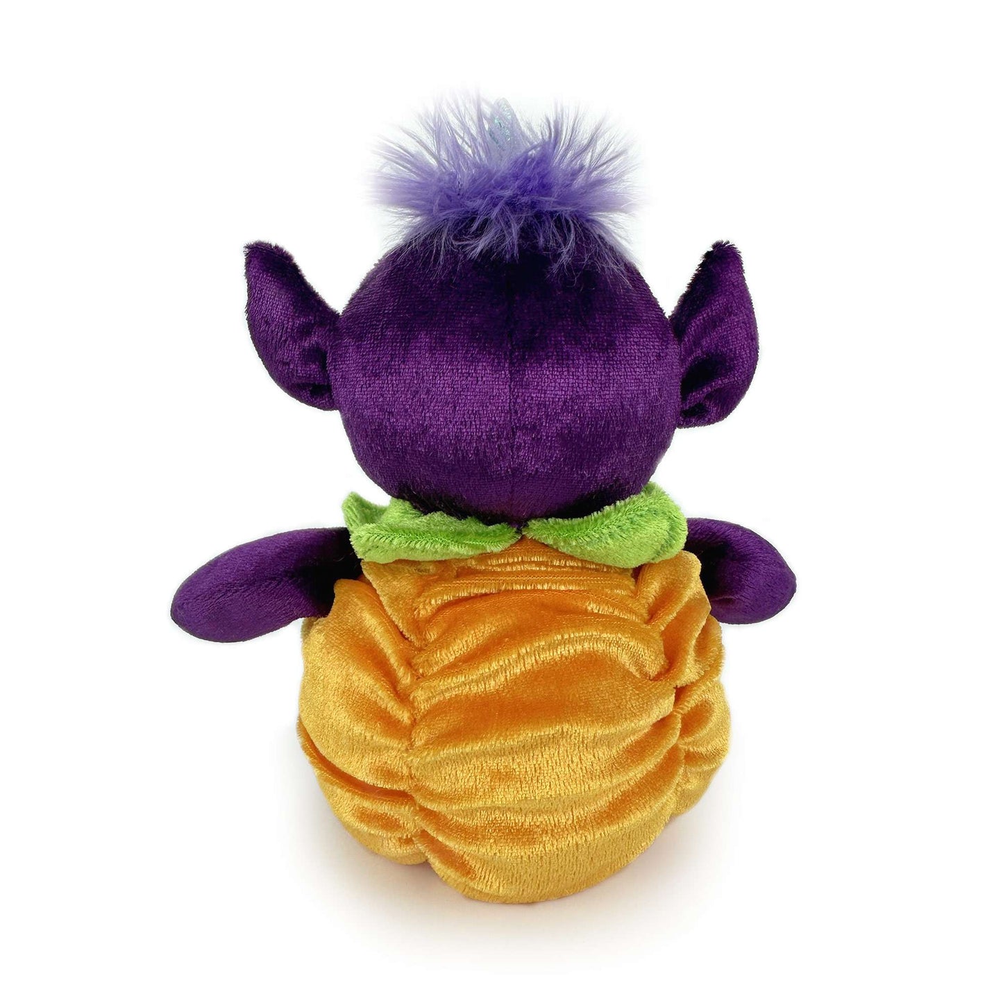 Purple Gremlin stuffed animal back view