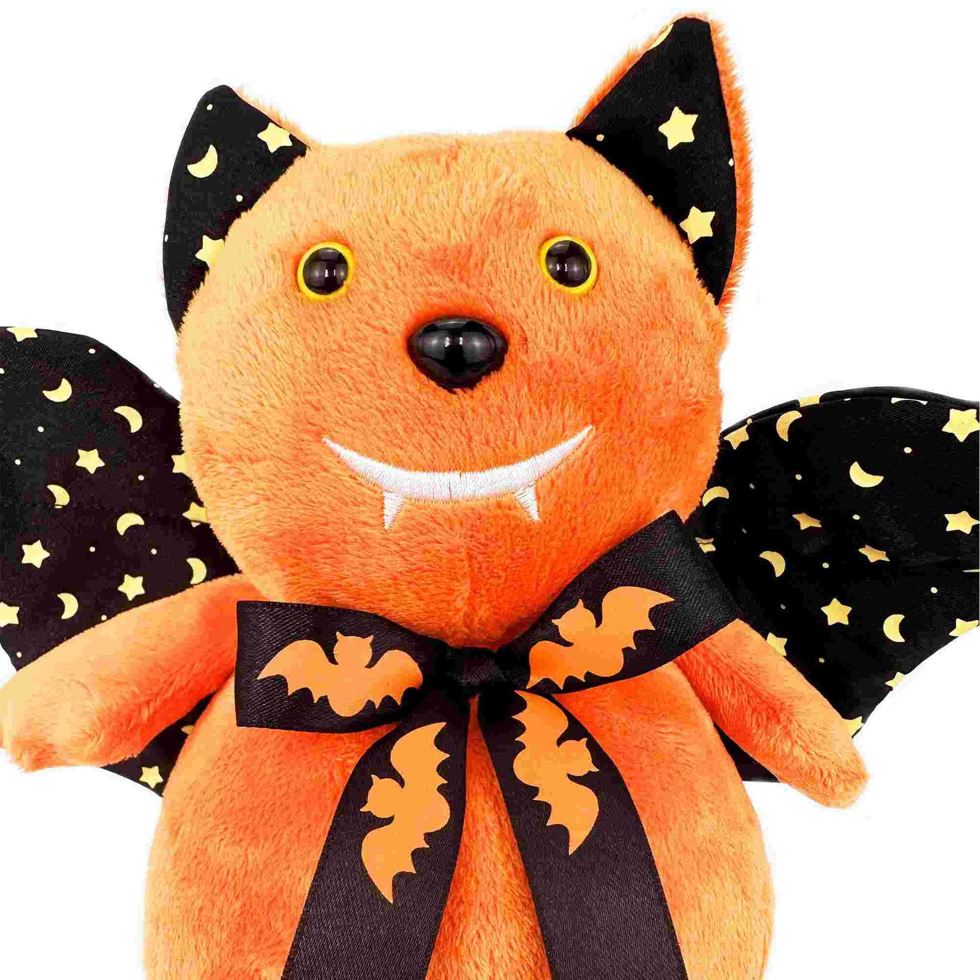 Halloween bat stuffed animal detail