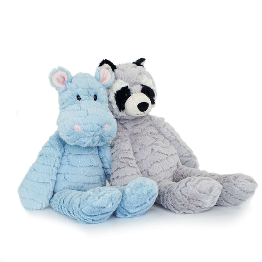 Raccoon and hippo friends stuffed animal PlushThis