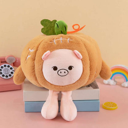 Kawaii Animal Pumpkin Pillow Plush