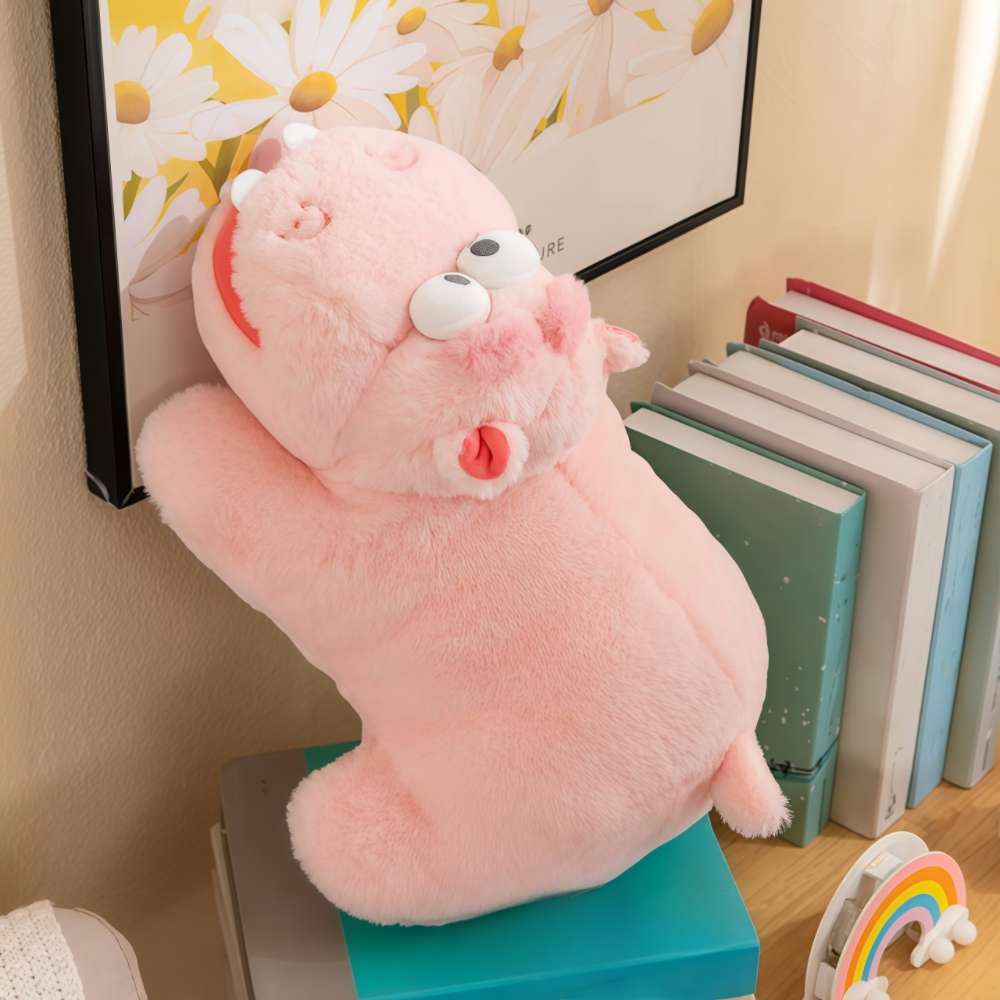 Kawaii Pink Hippo Plush