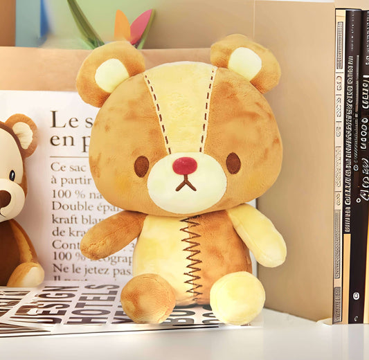 Kawaii Brown Clockwork Teddy Bear Plush