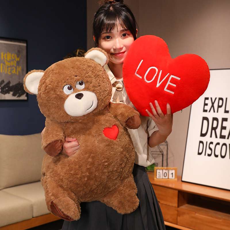 Kawaii Brown Teddy Bear Stuffed Animal