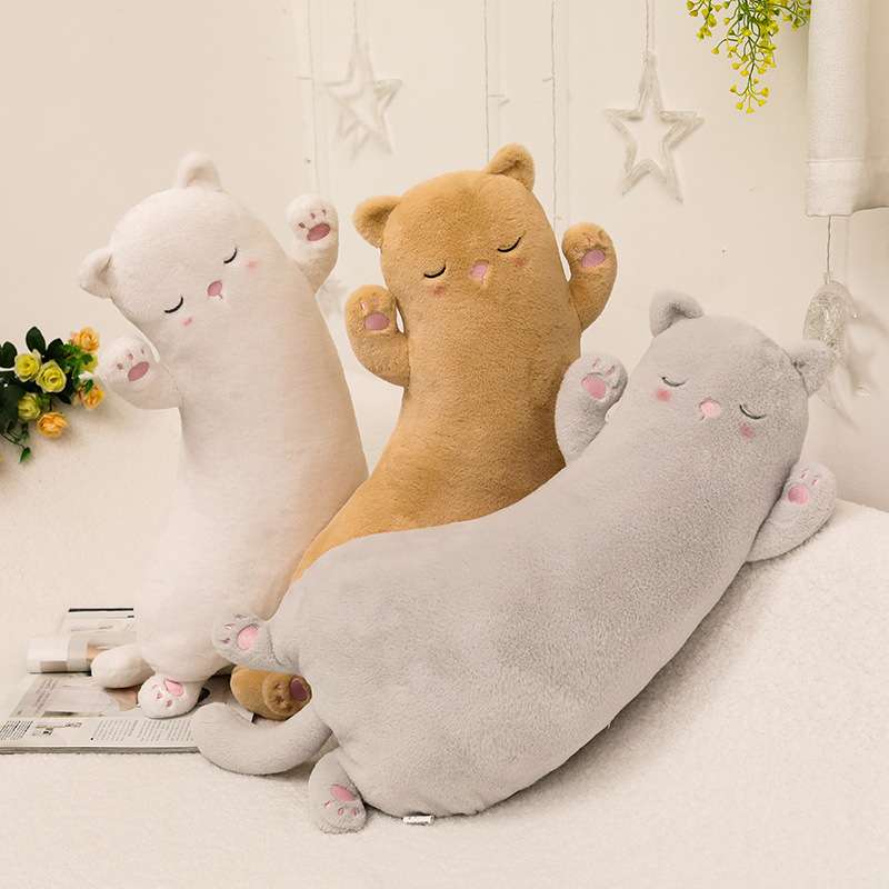 Peluche chat noir en peluche, 35 cm et 45 cm, pour apaiser le sommeil Peluche chat noir en peluche, 35 cm et 45 cm, pour apaiser le sommeil