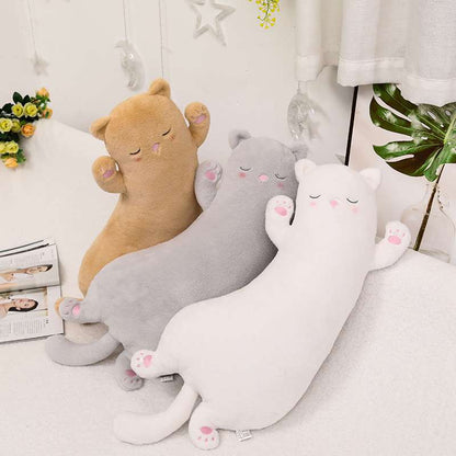 Bobomon Long Chat Peluche Oreiller Kawaii de Chat en Peluche Coussin Doux Mignon Poupée Jouet de Chaton Cadeau pour Enfants (Rose, 90cm Bobomon Long Chat Peluche Oreiller Kawaii de Chat en Peluche Coussin Doux Mignon Poupée Jouet de Chaton Cadeau pour Enfants (Rose, 90cm