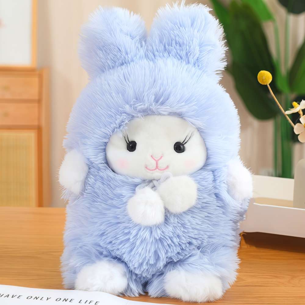 Kawaii Pink Fluffy Bunny Plush PlushThis Plushies Stuffed Animals