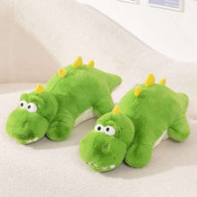 Kawaii Grass Green Plush Dinosaur Plush Pillow
