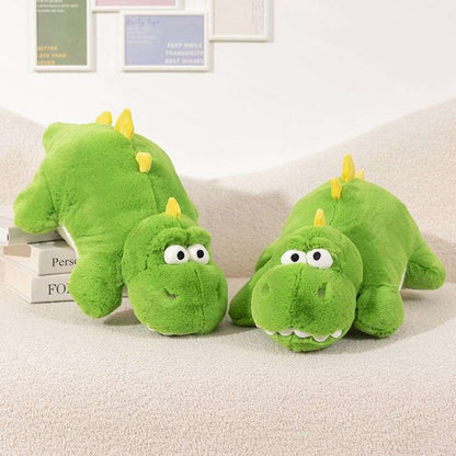 Kawaii Grass Green Plush Dinosaur Plush Pillow