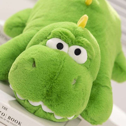 Kawaii Grass Green Plush Dinosaur Plush Pillow