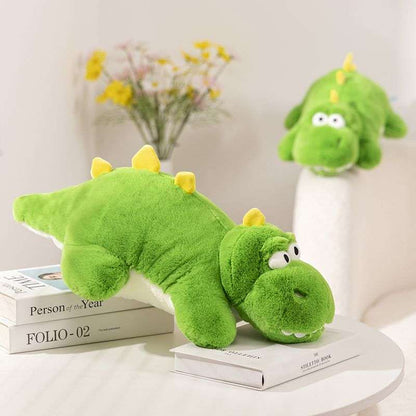 Kawaii Grass Green Plush Dinosaur Plush Pillow