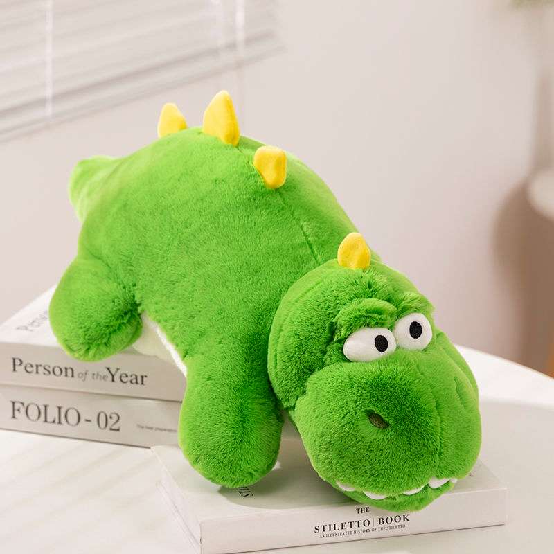 Kawaii Grass Green Plush Dinosaur Plush Pillow