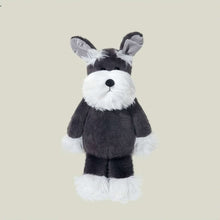 Kawaii Gray and White Schnauzer Dog Stuffed Animal