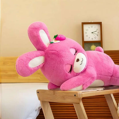 Kawaii Pink Sleeping Bunny Plush