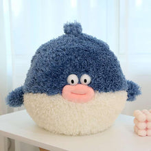 Kawaii Blue Pufferfish Plush