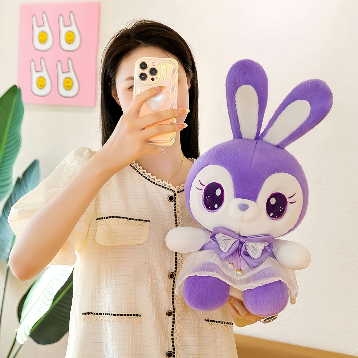 Kawaii Purple Bunny Stuffed Animal