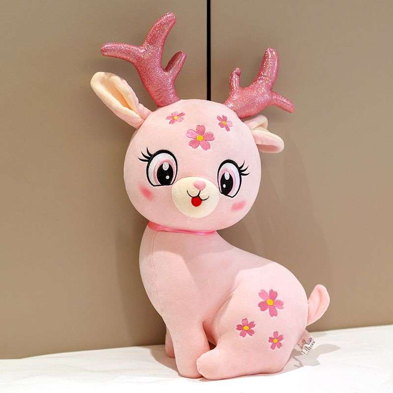 Kawaii Pink Sika Deer Plush