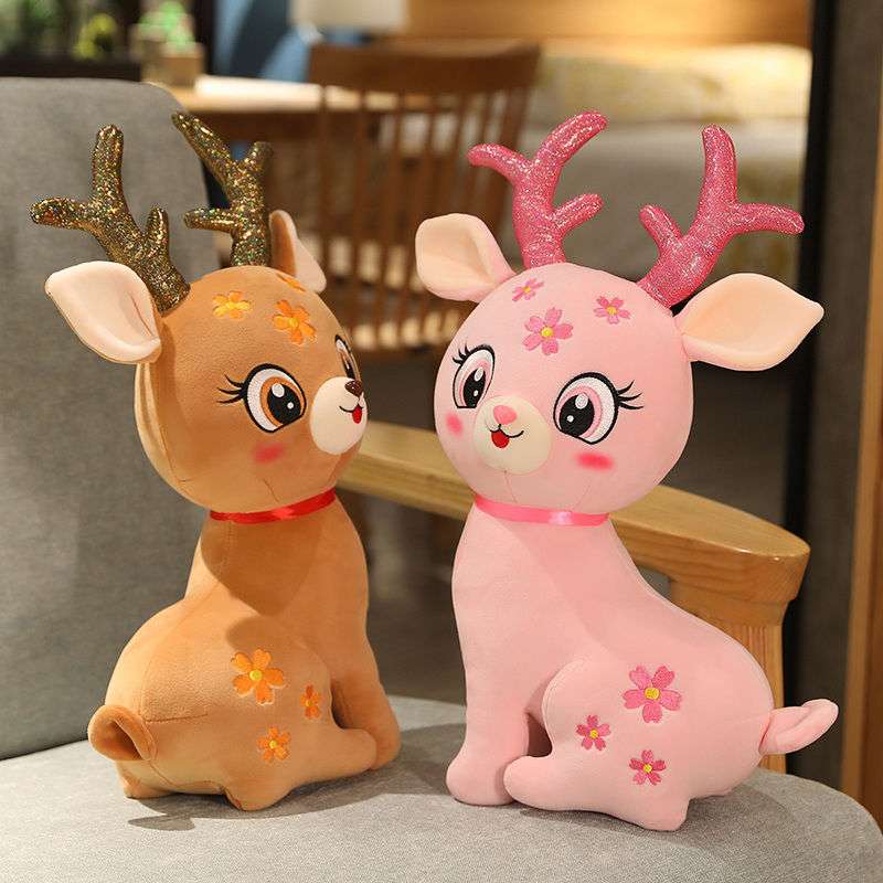 Kawaii Pink Sika Deer Plush