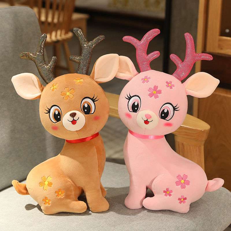 Kawaii Pink Sika Deer Plush