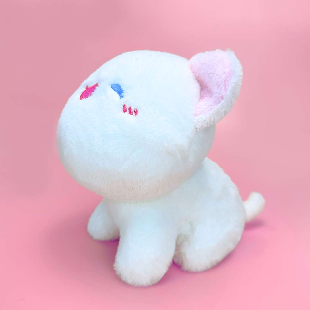 Kawaii White Cat Plush
