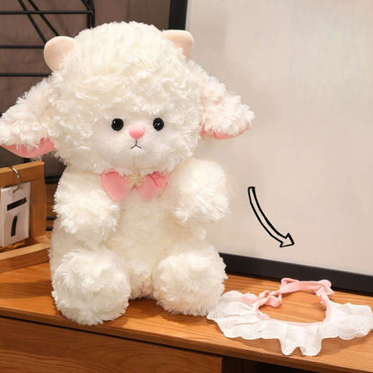 Kawaii White Sheep Plush Pillow