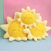 Kawaii Yellow Faced Sun Plush Pillow