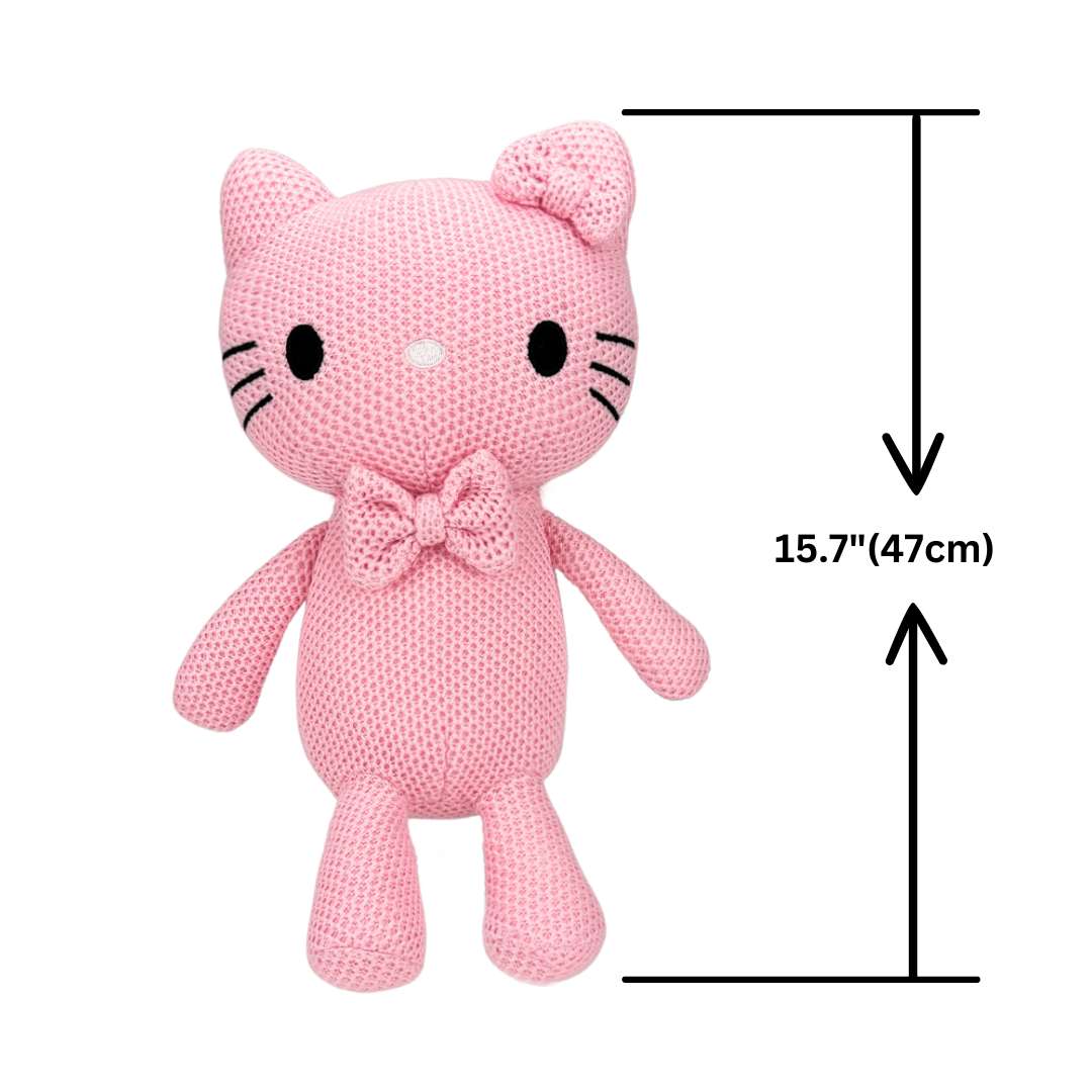 hello kitty knitted cat