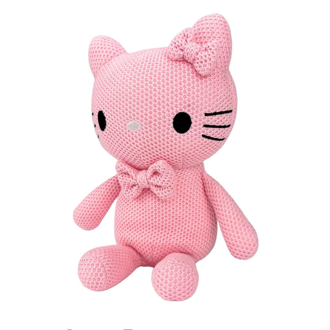 hello kitty knitted cat