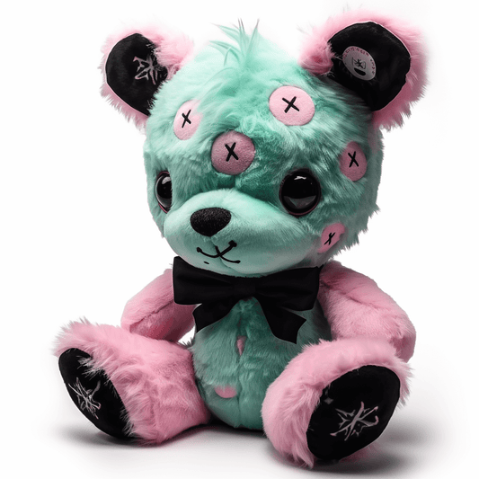 Lightseagreen emo bear mental curative emotion color stuffed animal PlushThis
