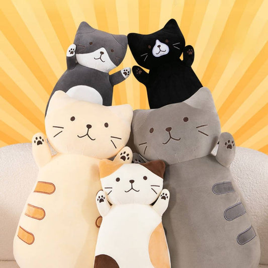 Kawaii Long Cat Pillow Plush