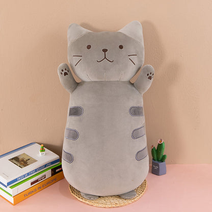 Kawaii Long Cat Pillow Plush