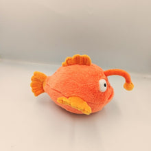 Orange anglerfish plush toy 