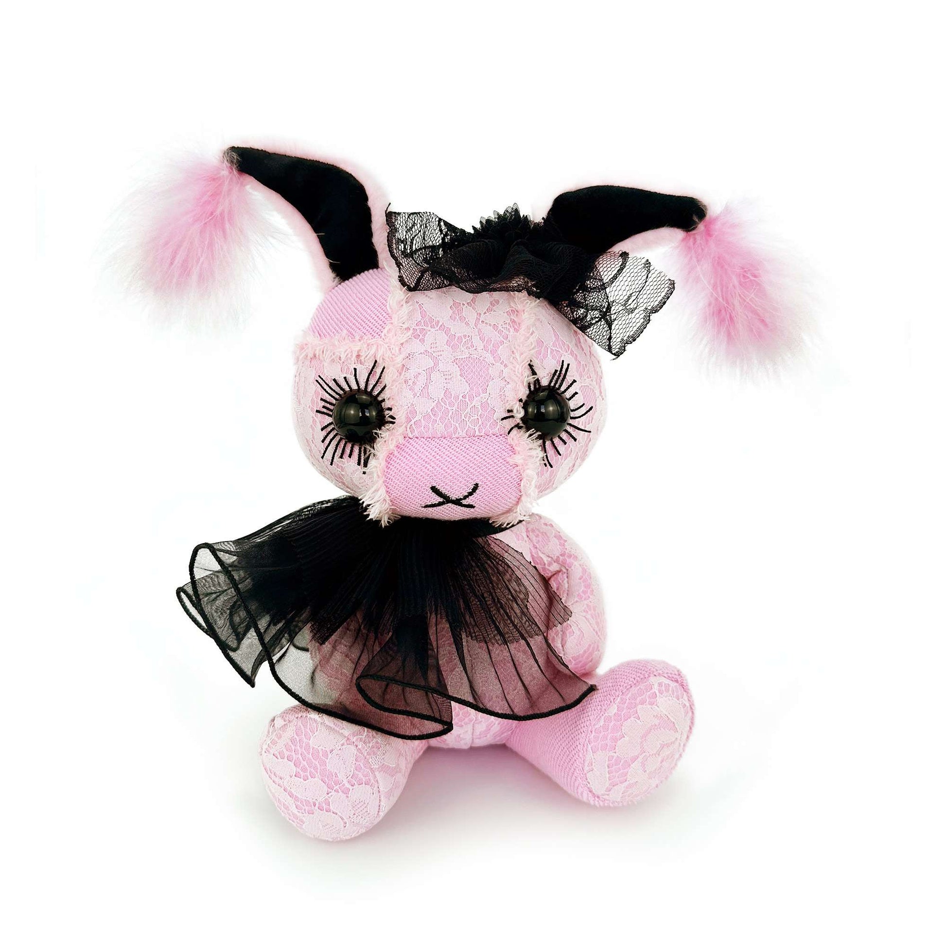 Pink Emo Bunny Stuffed Animal – PlushThis| Plushies Stuffed Animals